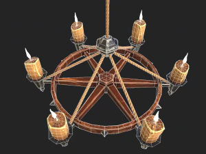 stylized chandelier 3D Model