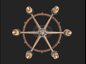 stylized chandelier 3Dモデル