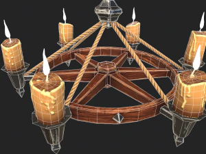 stylized chandelier 3D Model