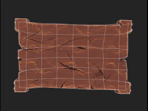 stylized dining table with chairs 3D Model