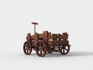 stylized hand-cart 3D Модель