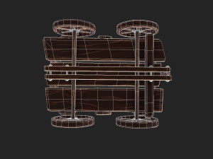 stylized hand-cart 3D Модель