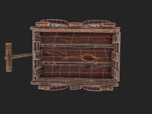 stylized hand-cart 3D Модель