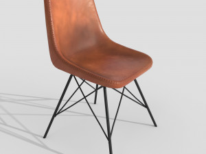 lowpoly leather chair 3D 모델