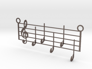 Music Keys Hanger 3D Model