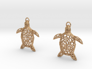 turtle earrings Modello di stampa 3D