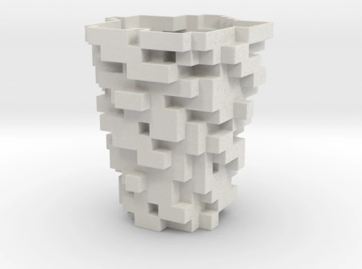block vase 3D Print Model .c4d .max .obj .3ds .fbx .stl .blend 
