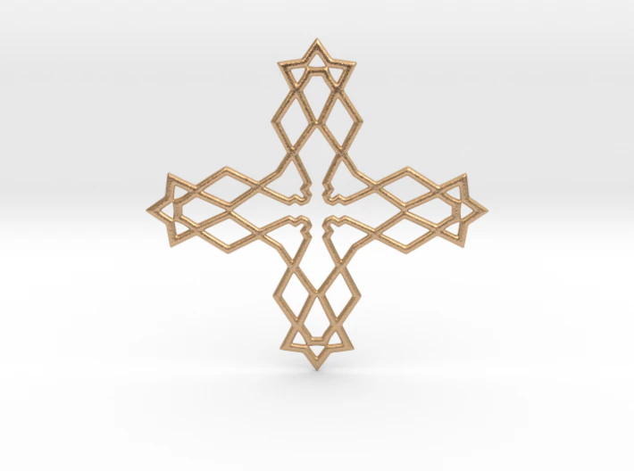 cross pendant 3D Print Model .c4d .max .obj .3ds .fbx .stl .blend 