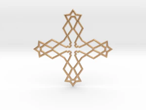 pingente de cruz Modelo de Impressão 3D