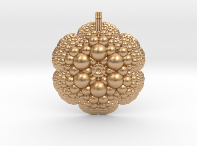 fractal pendant 3D प्रिंट मॉडल .c4d .max .obj .3ds .fbx .stl .blend 