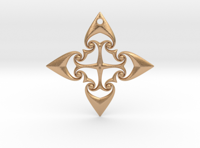 spirals pendant 3Dプリントモデル .c4d .max .obj .3ds .fbx .stl .blend 