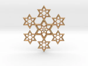 ciondolo stelle Modello di stampa 3D