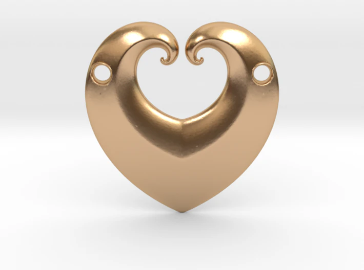hearty pendant 3D Print Model .c4d .max .obj .3ds .fbx .stl .blend 