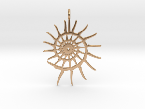 spiral pendant 3D Print Model