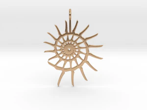 spiral pendant 3D Print Model