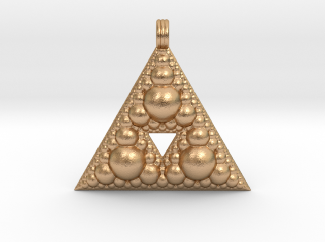 fractal pendant order 3 3D 打印模型 .c4d .max .obj .3ds .fbx .stl .blend 