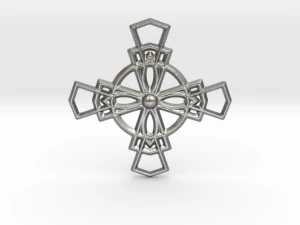 pingente de cruz Modelo de Impressão 3D