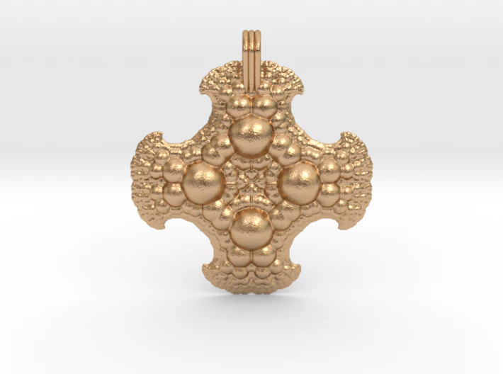 fractal pendant order 4 3D Print Model .c4d .max .obj .3ds .fbx .stl .blend 