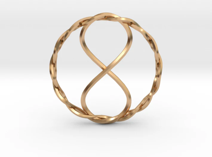 infinity pendant 3D Print Model .c4d .max .obj .3ds .fbx .stl .blend 