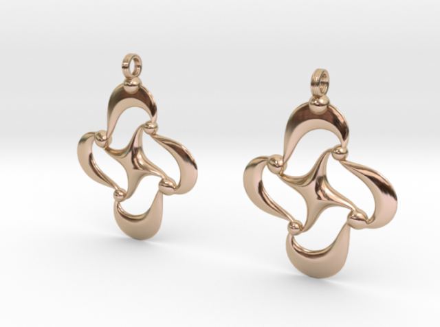earrings 3Dプリントモデル .c4d .max .obj .3ds .fbx .stl .blend 