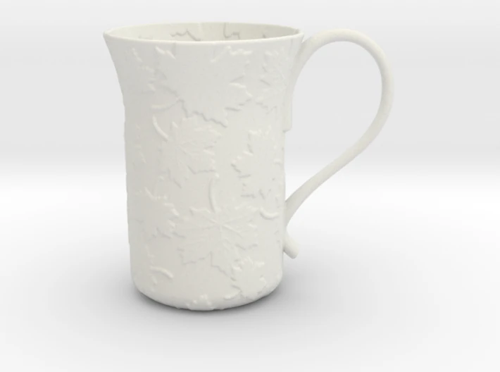 leaves mug 3D Print Model .c4d .max .obj .3ds .fbx .stl .blend 