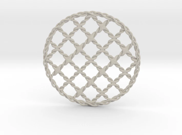 braided coasters 3D Print Model .c4d .max .obj .3ds .fbx .stl .blend 