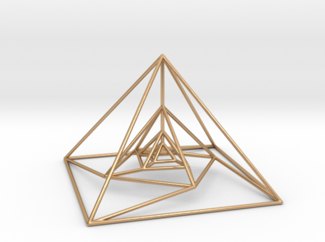 rotated nested pyramids 3Dプリントモデル .c4d .max .obj .3ds .fbx .stl .blend 