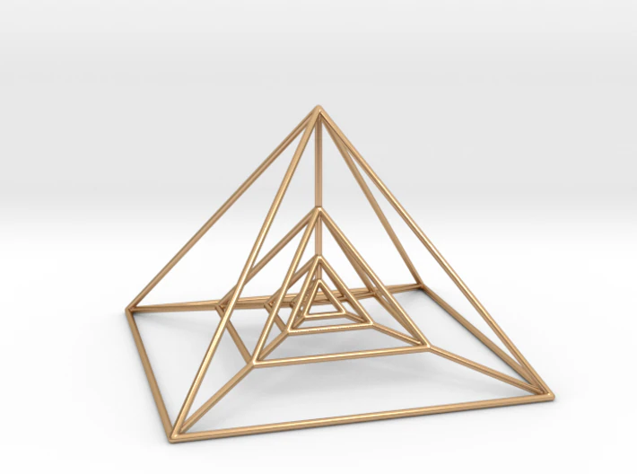 nested pyramids 3D Print Model .c4d .max .obj .3ds .fbx .stl .blend 