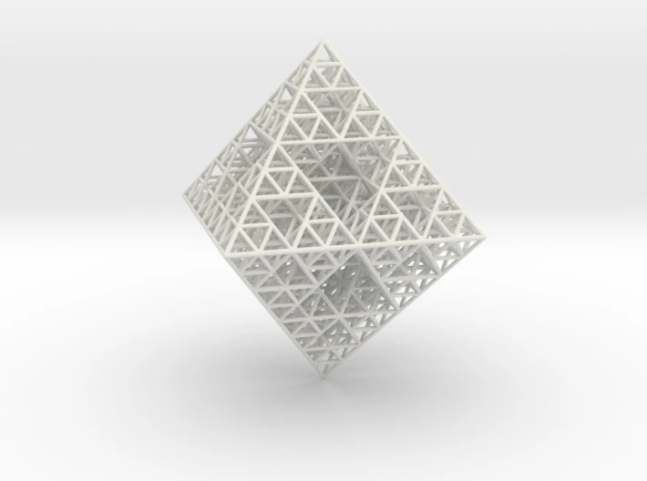 wire sierpinski octahedron 3D Print Model .c4d .max .obj .3ds .fbx .stl .blend 