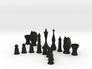 october chess set 3D Print Model