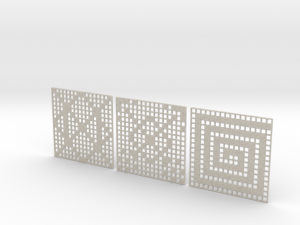 patterns coasters 3D Print Model