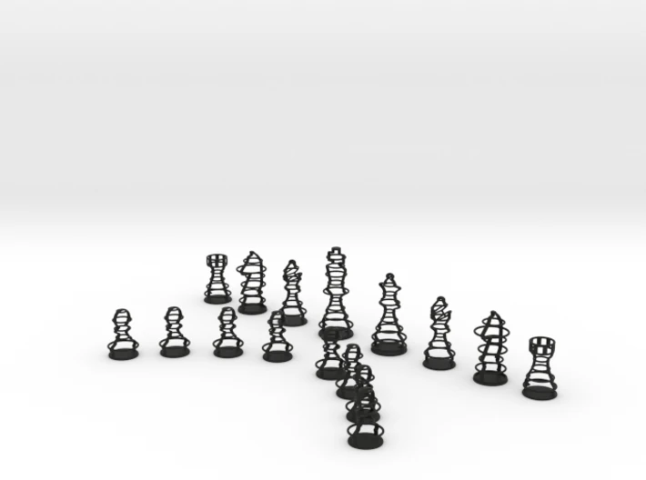 rings chess set 3D Print Model .c4d .max .obj .3ds .fbx .stl .blend