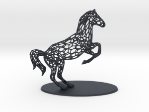voronoi rearing horse 3D Print Model