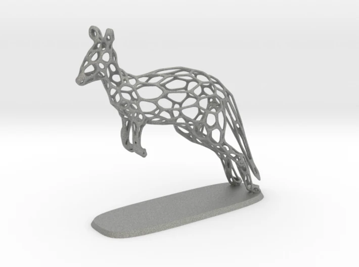 voronoi kangaroo 3D Print Model .c4d .max .obj .3ds .fbx .stl .blend 