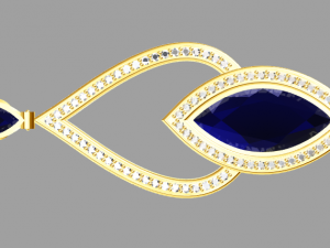 princess earrings 3D Model
