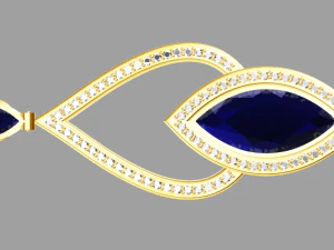 公主耳环 3D 模型