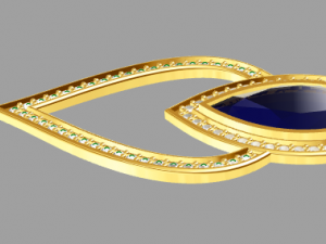 princess earrings 3D Model