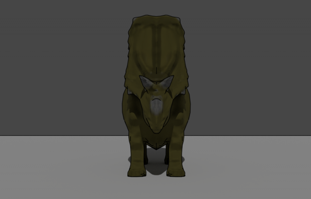 dinosaur aguhaceratops Model 3D .c4d .max .obj .3ds .fbx .stl .blend 