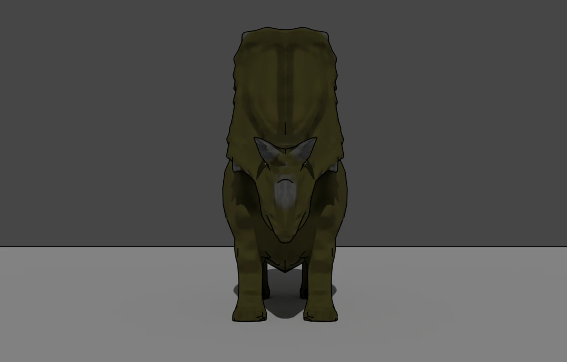 dinosaur aguhaceratops 3D Model .c4d .max .obj .3ds .fbx .stl .blend