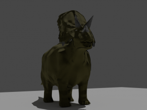 dinosaur aguhaceratops Model 3D