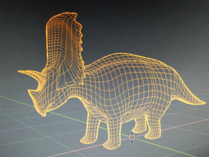 dinosaur aguhaceratops Model 3D