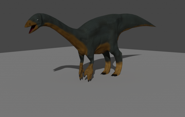dinosaur beipiaosaurus 3D Model .c4d .max .obj .3ds .fbx .stl .blend 