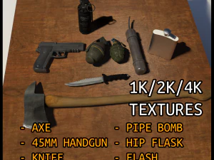 생존 키트 3D 모델