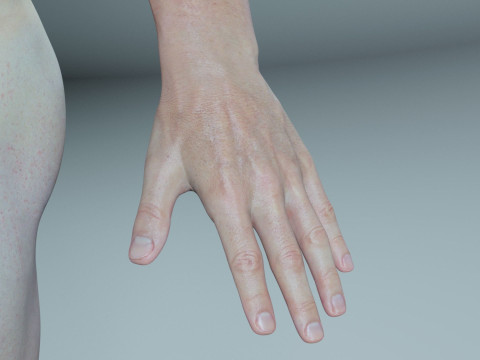 Advanced Realistic Base Game Character Rig 3D Model