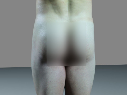 Advanced Realistic Base Game Character Rig 3D Model