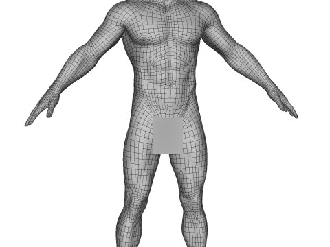 Advanced Realistic Base Game Character Rig 3D Model