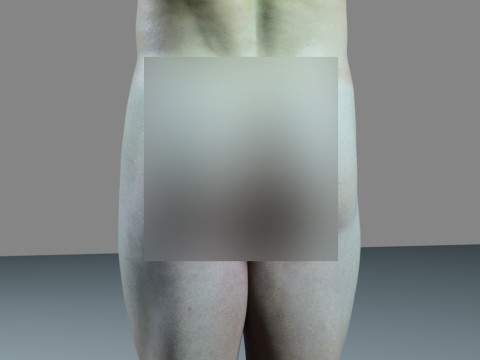 Advanced Realistic Base Game Character Rig 3D Model