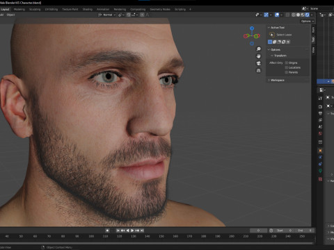 Advanced Realistic Base Game Character Rig 3D Model