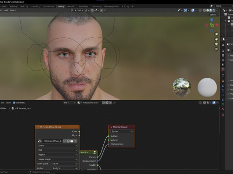 Advanced Realistic Base Game Character Rig 3D Model