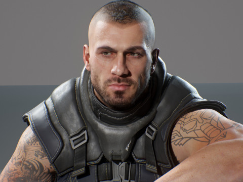 Advanced Realistic Base Game Character Rig 3D Model